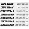 3D ABS 320d 325d 328d 330d 335d 318d Car Trunk Letters Logo Badge Emblem Decals Sticker For E46 E90 F30 F31 F34