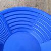 Manual Panning Pan Heavy Duty Three Riffles Rare Metal Prospecting Pan Portable Lightweight Round Plastic Basin Sifting Tool
