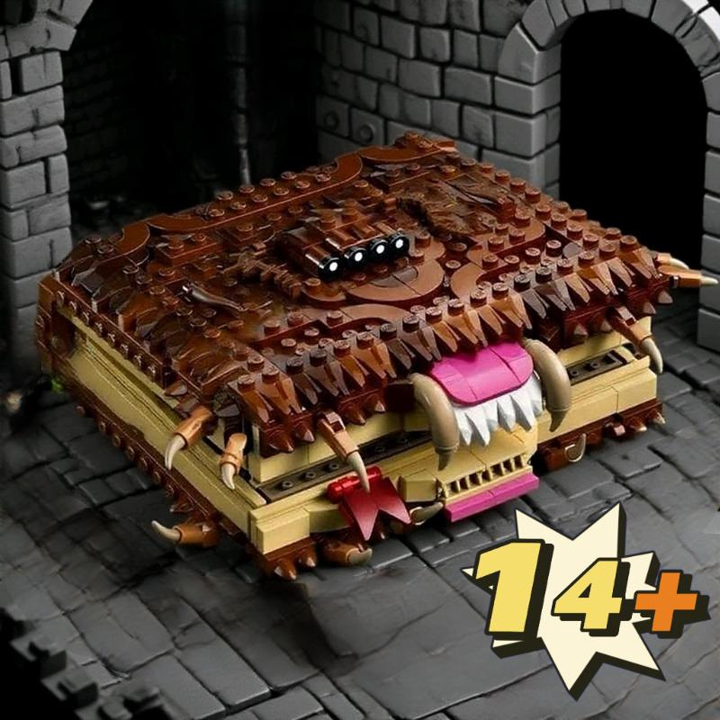 New 519PCS Chomping Monster Book of Monsters Harry 76449 Moc Building Block Model Diy Creative Assembly Educational Toys Gift