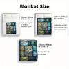 Ocean Fish Collection 2D Flat Pattern Flannel Blanket, High Quality All Seasons, Home Decor, Warmth and Comfort, Perfect for Christmas Gifts.