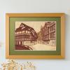 KINOWA "Strasbourg" Woodcut Original Handmade Kit, World Heritage Site, French Cityscape, Made in Japan