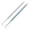 2pcs B6 Lash Perm Lift Tools Curved Tip Short Comb Stainless Steel Lash Separation Rod