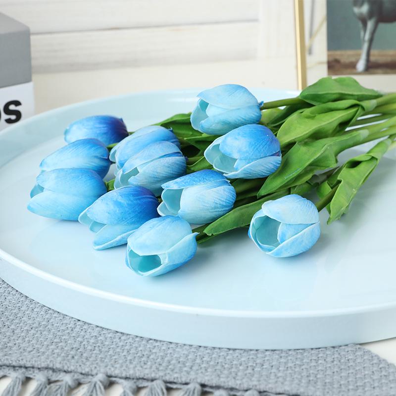 5 STÜCKE Pu Mini tulpe simulation blume hochzeit feier hause dekoration simulation anlage künstliche blumen ins stil touch tulpe