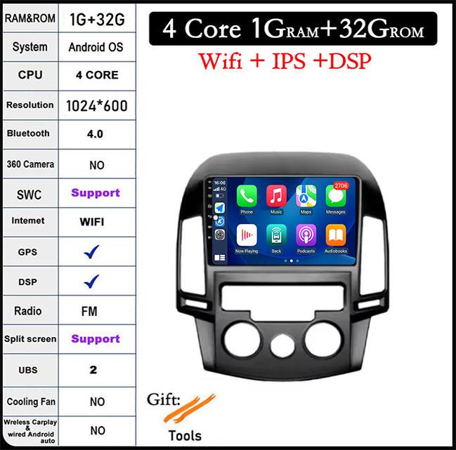 

Android 14 для Hyundai l30 2006 2007 2008 2009 2010 2011 Автомобильный радиоприемник, мультимедийный проигрыватель, DSP, стерео, WiFi, GPS-навигация, головное устройство