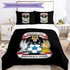 Coventry City Muster Bettwäsche, Steppdecken-Set Bettbezug Kissenbezug Heim Geburtstagsgeschenk (1 Bettbezug + 2 Kissenbezüge, ohne Füllung)