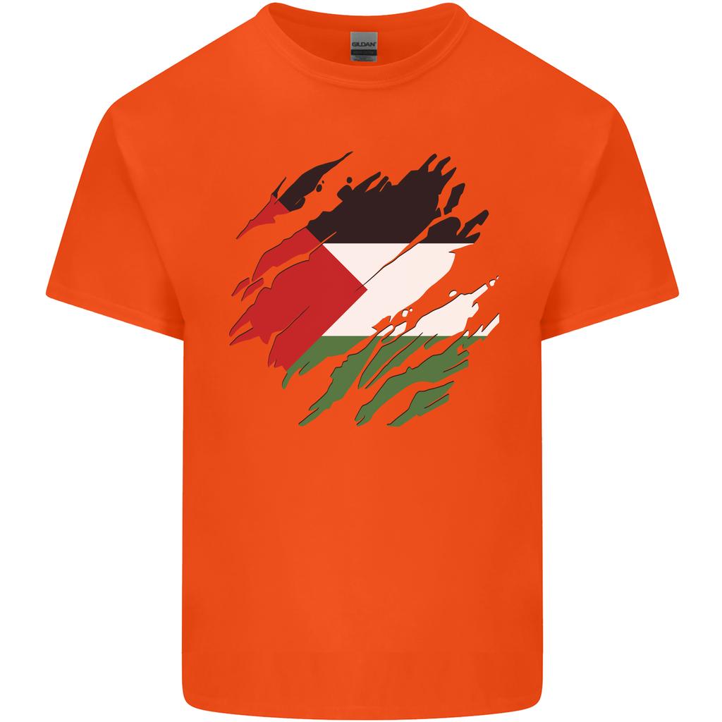 Torn Palestine Flag Palestinian Day Football Unisexs Light Cotton TShirt