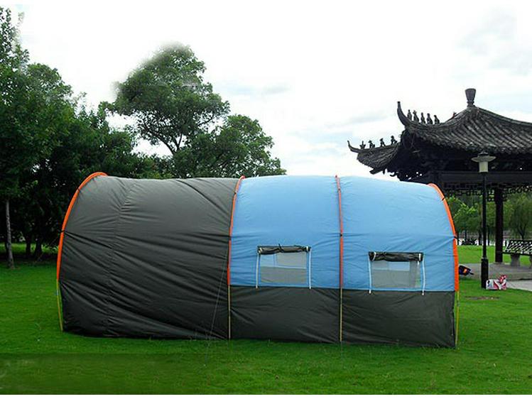 Namiot tunelowy zewnętrzny: Przestronny 3-pokojowy design na kemping, najlepiej sprzedający się namiot zespołowy dla wielu osób