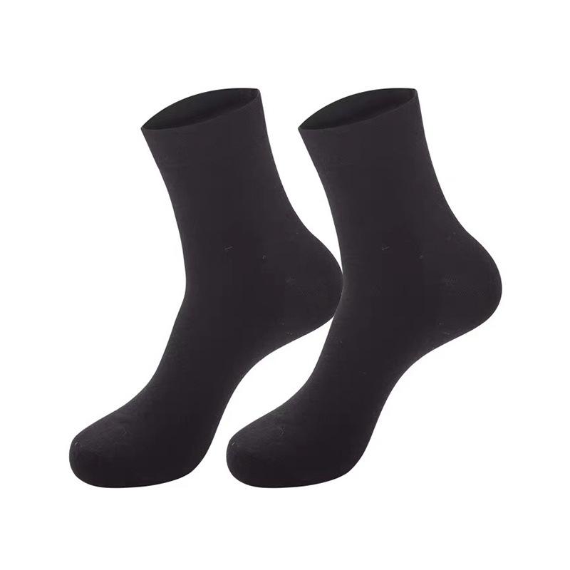 Calzini da Basket in Cotone Monocolore Stile Autunnale da Uomo - Calzini Zhuji Bianchi alla Moda