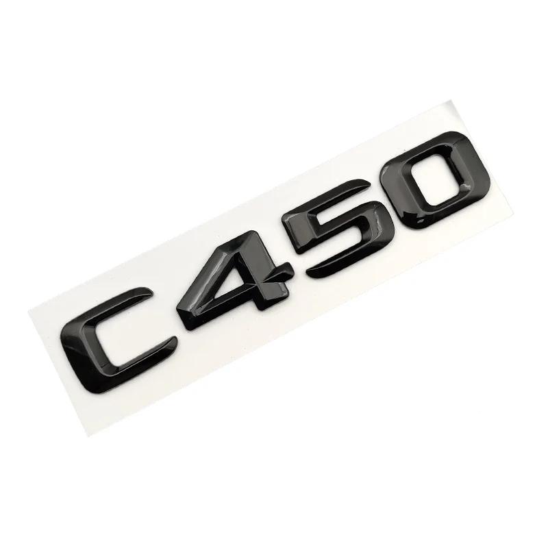 

For Car Stickers Mercedes Benz C200 C220 C250 C300 C350 C400 C450 W205 W204 W203 Trunk Emblem Logo 2015 Accessories Glossy Black