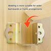 4lots Thicken Metal Bed Frame Support High Strengths Bed Clamps for Secure Bed Board Connection M4YD