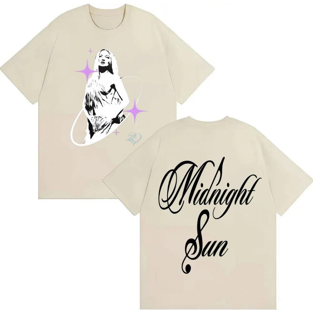

Streetwear Harajuku Graphic T-shirt Singer Midnight Sun Pop Music Aesthetics Summer Print Pure Cotton Short-sleeved 3XL