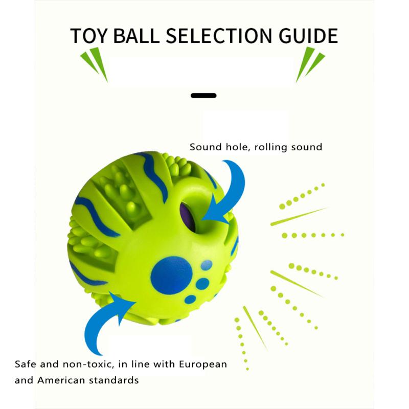 Kolorowa zabawka dla zwierząt brzmiąca piłka do żucia trzonowy ząbkowanie odporny na zgryz Anti-nudny pies interaktywny