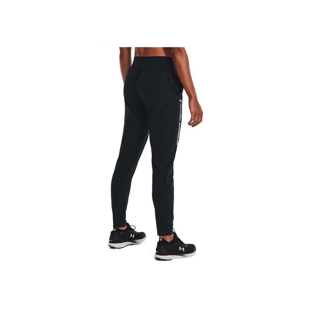 Under Armour Solid Color Breathable Running Pants Women Bottoms Black 1365659-002