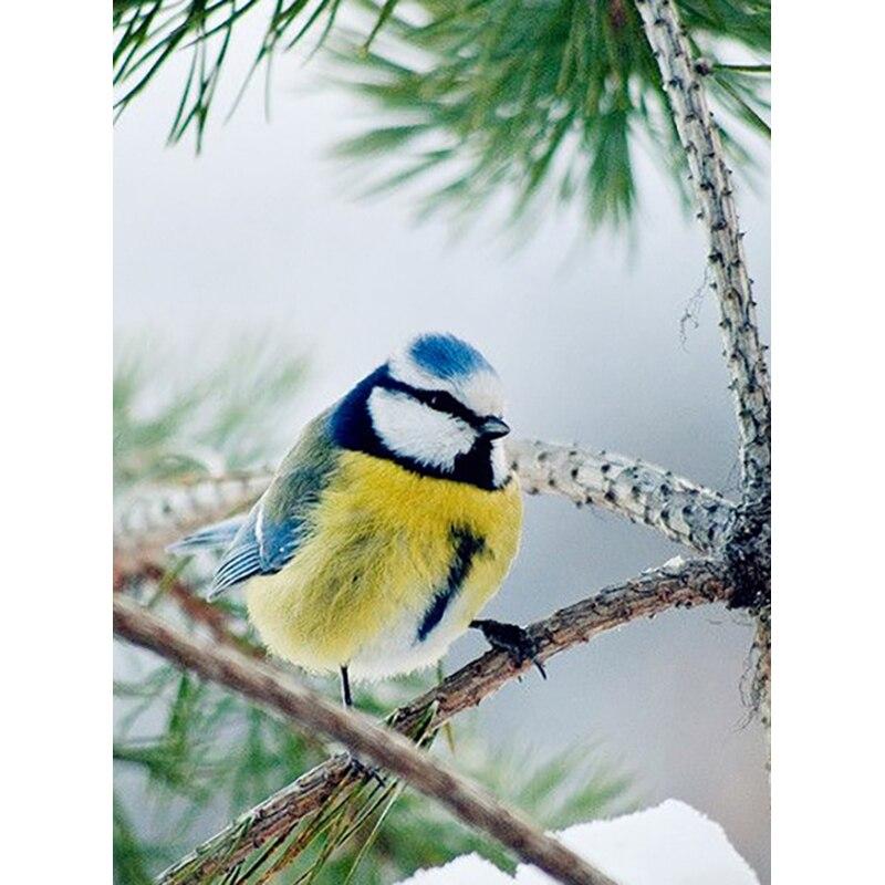 New 5D DIY Diamond Painting Bird Flower Diamond Embroidery Landscape Cross Stitch Full Round Drill Home Decor Manual Gift