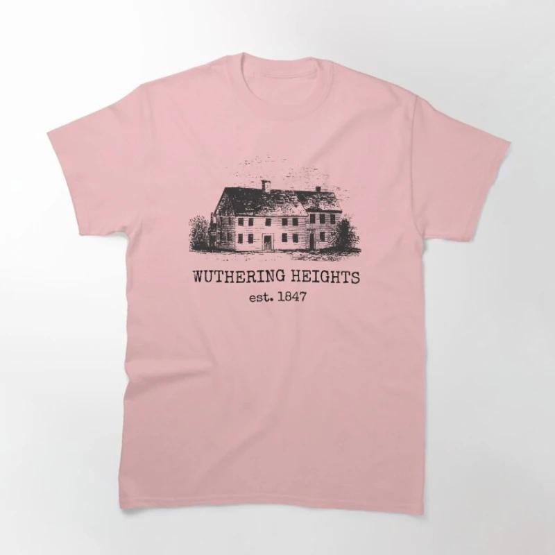 2026 Summer New Movie Wuthering Heights Cotton Graphics Tshirt Unisex Emily Bronte Oneck Fashion Short Sleeve Unisexs Shirt