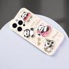 Cute Panda Pattern Phone Case Suitable for iPhone 17, 16, 15, 14, 13, 12, 11 Pro/Max/Plus Anti Drop Matte Soft Case Anti Shock