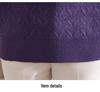 2025 Autumn/Winter New Arrival: Loose Long Sleeve Knit Sweater for Middle-Aged and Elderly Women - Simple, Comfortable Fake Two-Piece Style