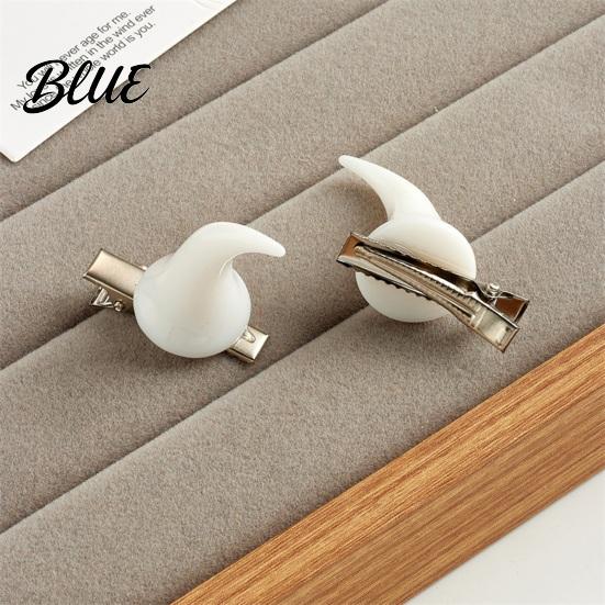 Fashionable Dark Style Hairpins 2Pcs Halloween Evil Horn Hair Clips Small Horror Demon Goth Ear Lolita Fashion Accessories Hairpins Barrettes