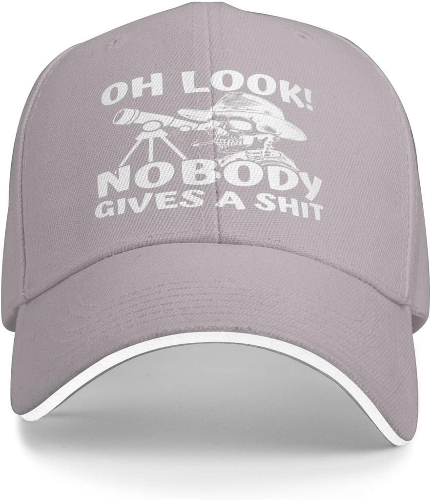 Oh Podívejte Se Nikdo Se Nestará Kostra Dalekohled Baseballová Čepice Vtipná Trucker Čepice pro Muže Ženy