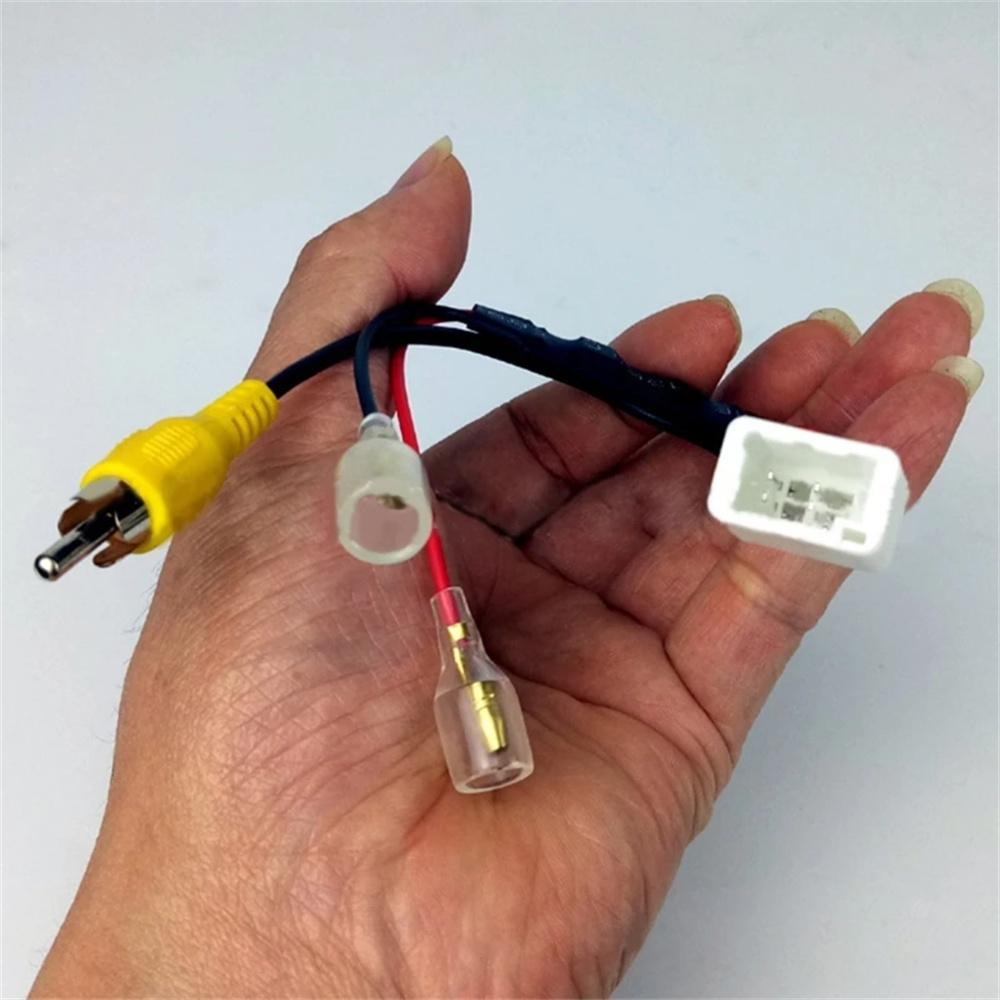 4 Pin Reverse Camera Video Wire Cable Plug Adapter Fit for Toyota Mazda