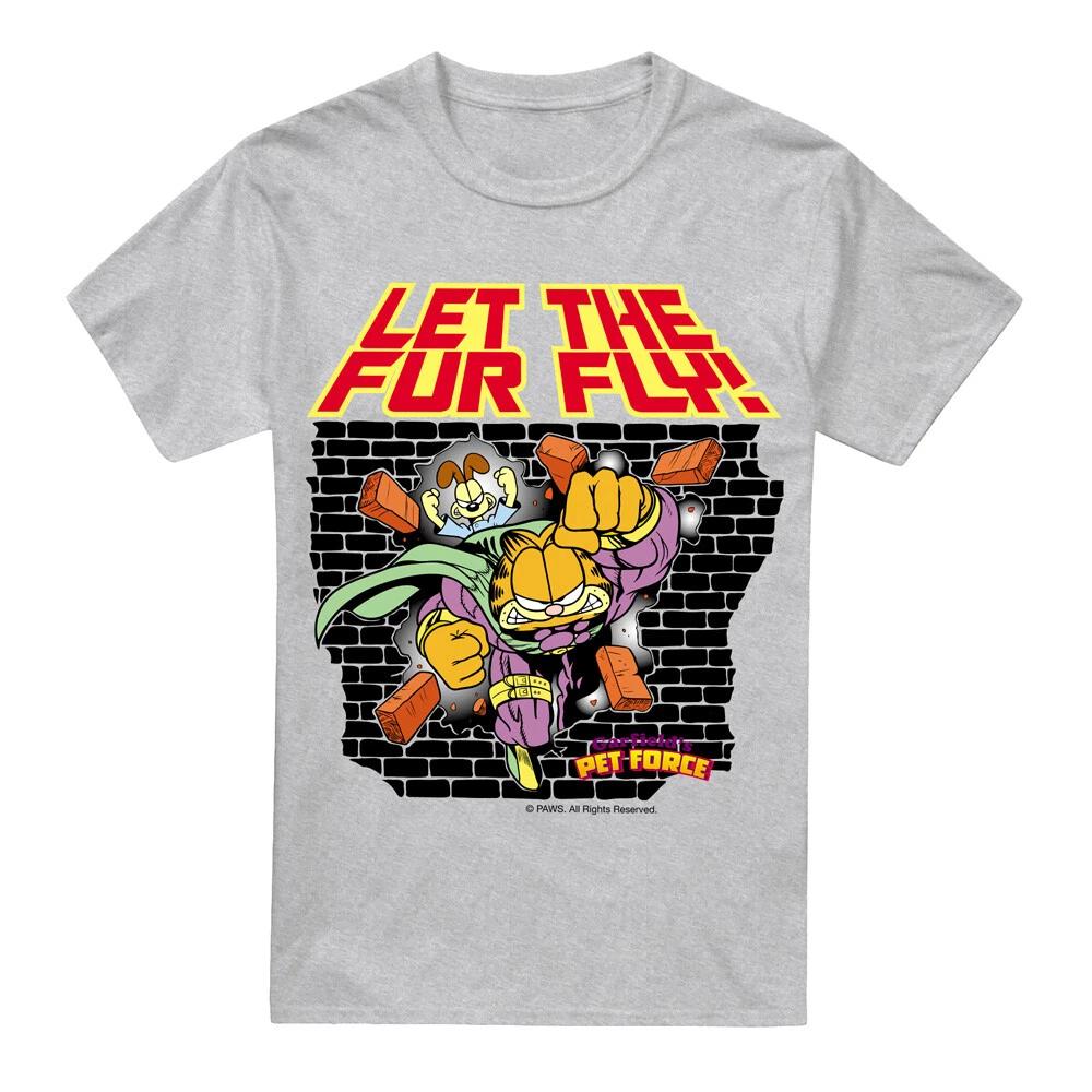Garfield Let The Fur Fly T-Shirt S-5XL, Athletic Heather