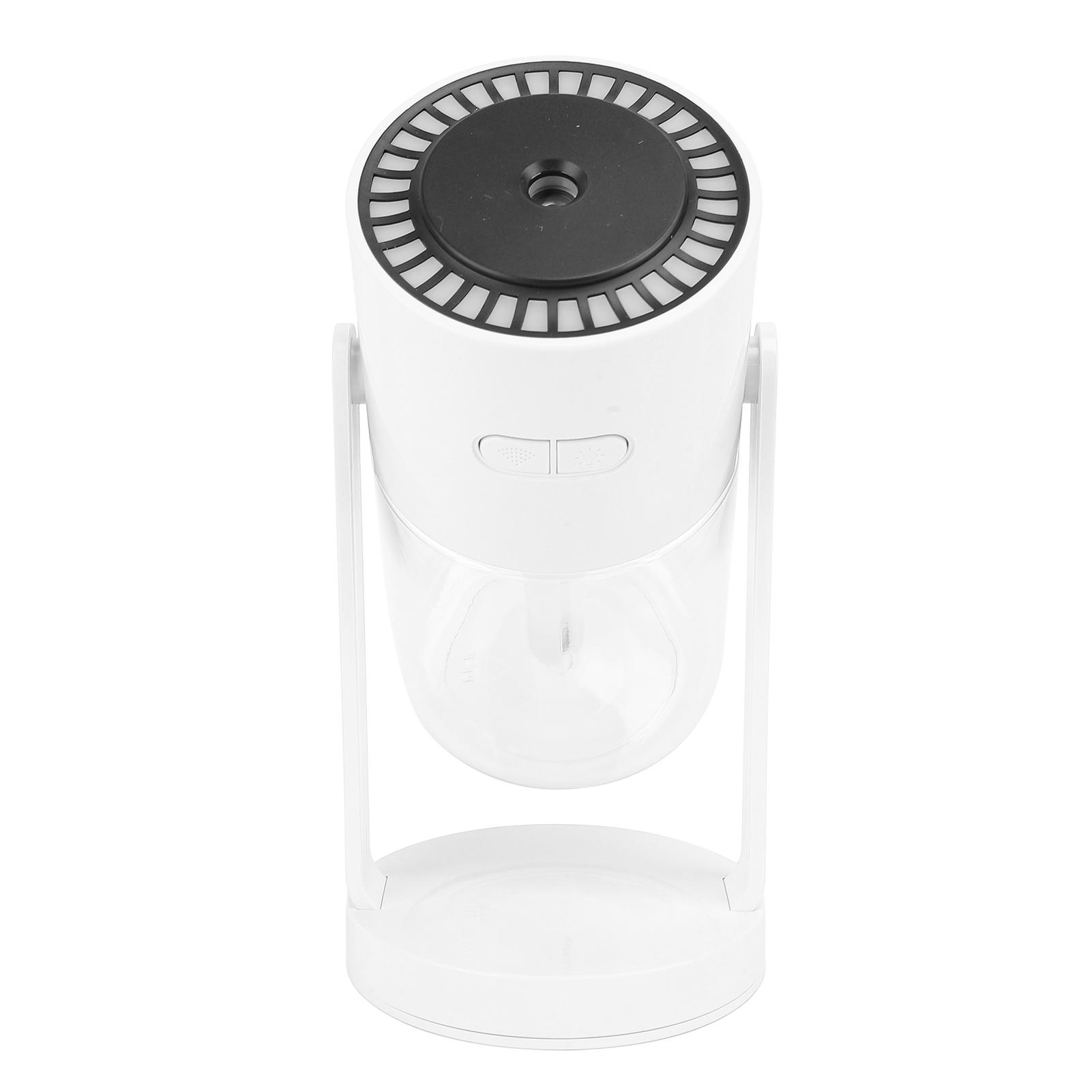 

Large Capacity Desktop Humidifier Shaking Head Colorful Ambient Light Low Noise Aromatherapy Diffuser for Car Home Indoor Use білий