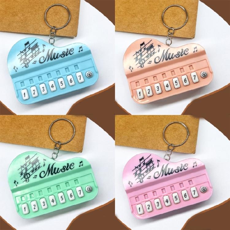 Pocket Sized Electronic Piano Keychain Toy With Multicolor Illuminated Keys Portable Music Learning Device For Children
