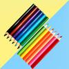 3.5-inch Round Barrel Water-Soluble Colored Pencil Set for Drawing