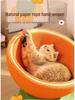 Round Summer Cat Bed & Scratcher: Sisal, Non-Shedding, Wear & Scratch-Resistant