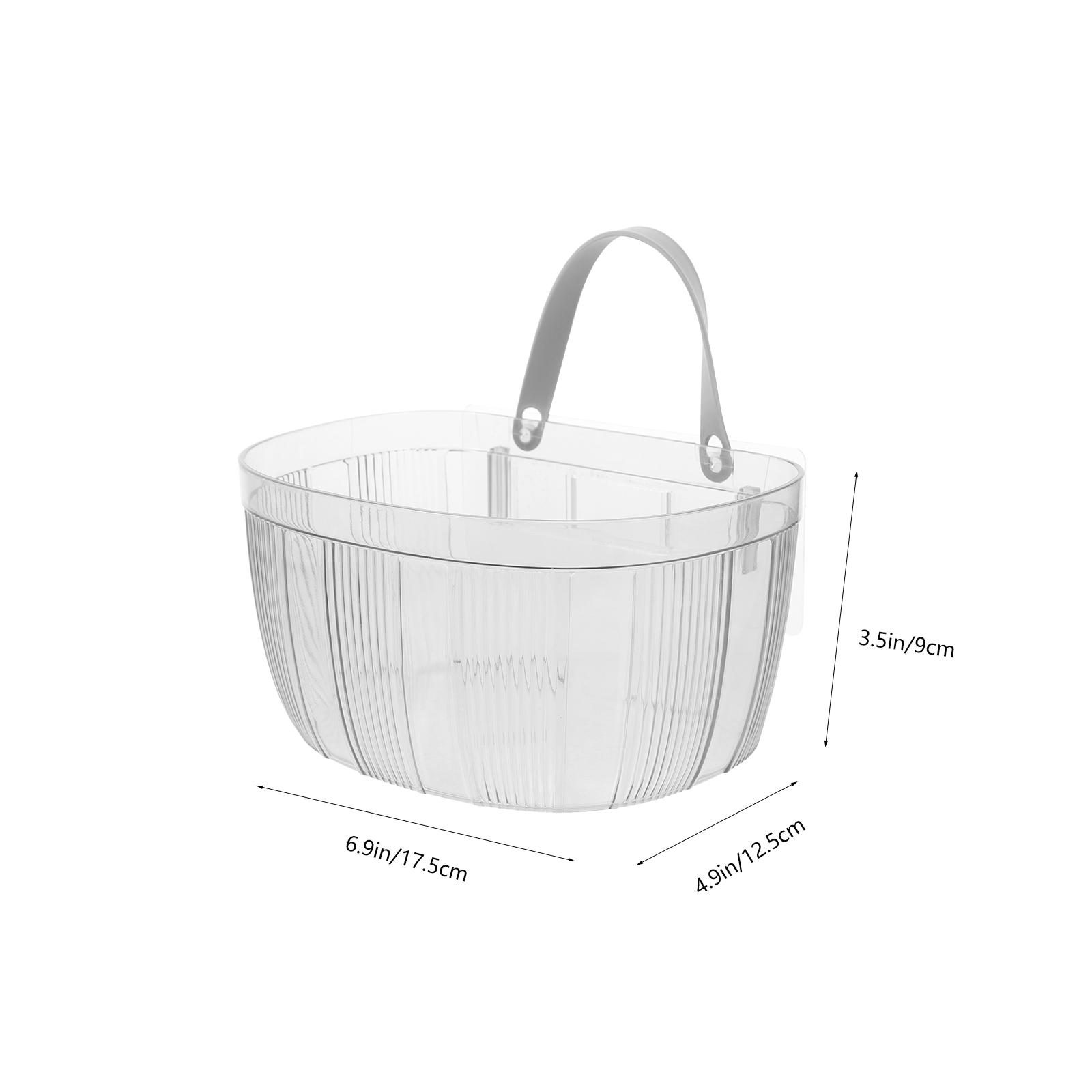 

Premium Hanging Basket for Kitchen Storage Wall Mounted Vegetable Organizer Pantry Onion Fruit Holder Space Saving Bathroom прозорий