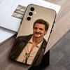 P-Pedro Pascal  Phone Case Black Silicone Soft For Samsung Galaxy A73,A72,A71,A70,A53,A52,A51