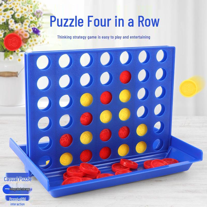 Children's 3D Four-in-a-Row Gomoku Table Game - Educational Parent-Child Toy
