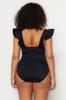 Women's Style Plus Size Black Balconette Plus Size Swimsuit