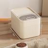 Dog Food Storage Container With Airtight Lid 5/10/15l Large Capacity Moisture Proof Dog Cat Dry Food Bin For Pet Supply Storage