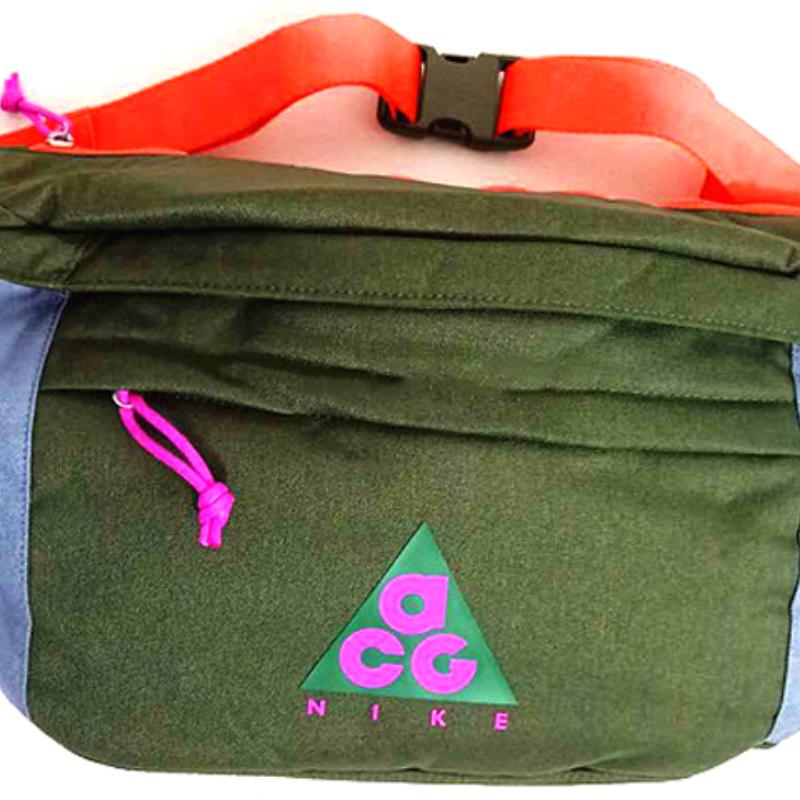 

Nike Patchwork Crossbody Bag, Fanny Pack Regular Unisex Green Casual BA5836-325 зелёный