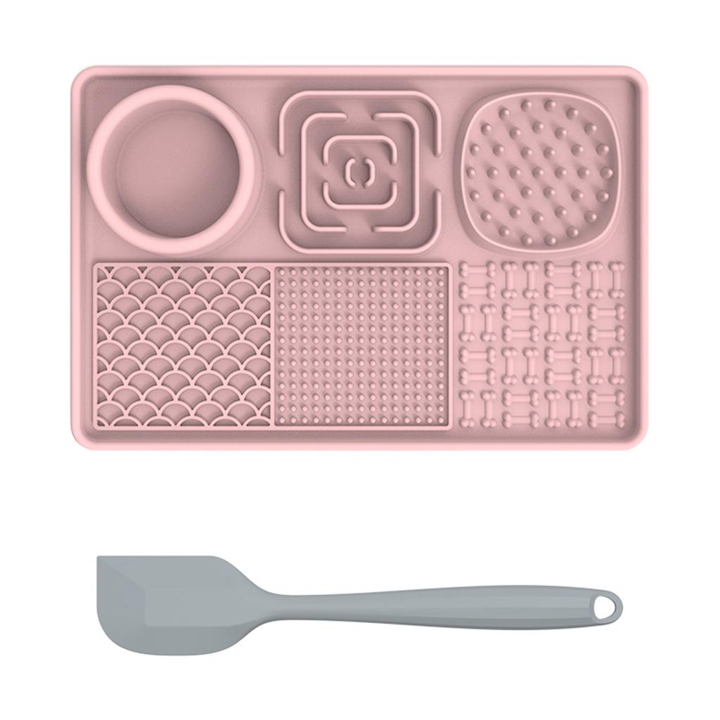 Lick Mat for Dogs, Slow Feeder Licking Mat with Suction Cups for Food and Water, Silicone Feeding Mat Perfect for Anxiety Relief