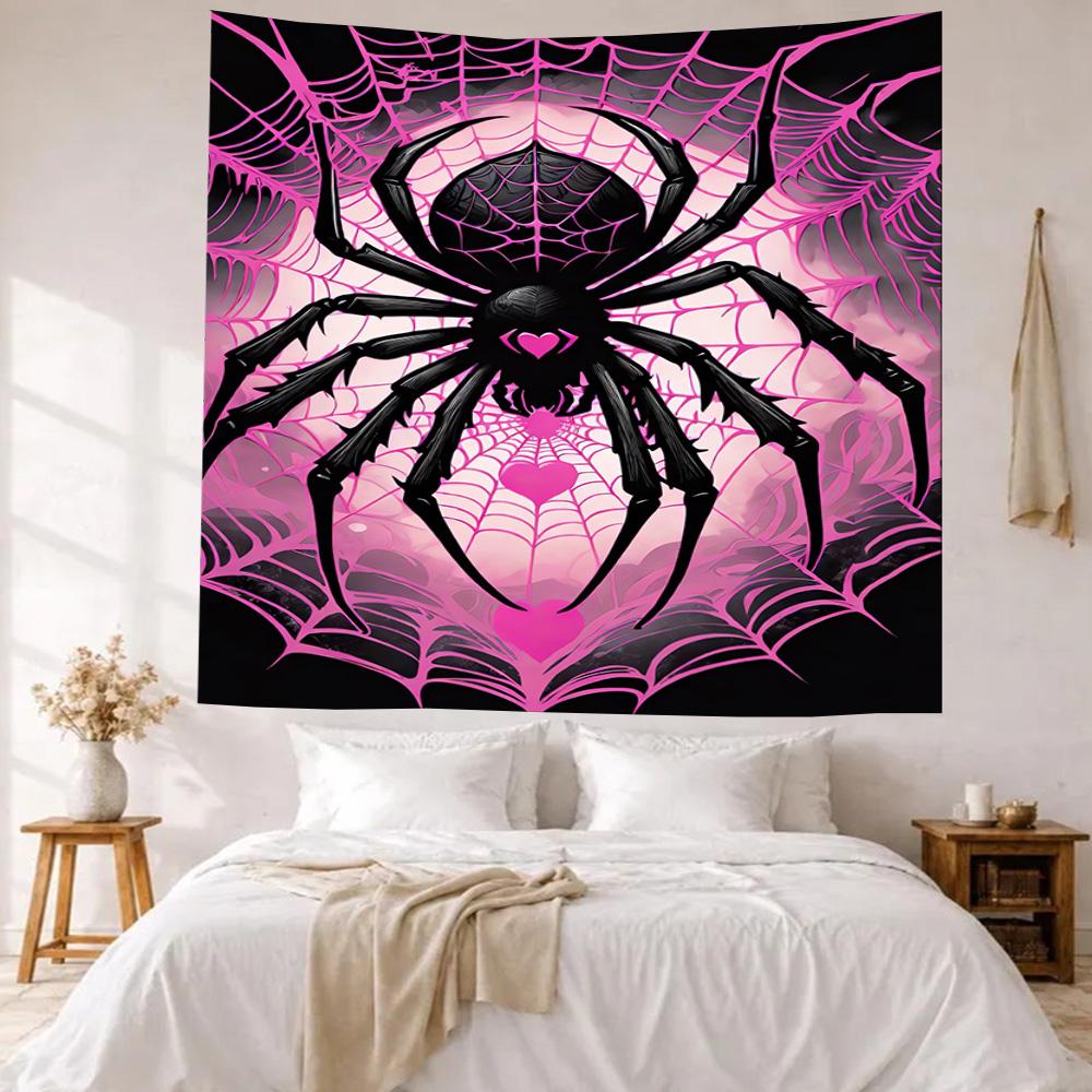 Spider Web Wall Decor Tapestry Art For Pet Memorial Birthdaywedding Party Backdrop Family Gift