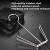 4Pcs/Pack Silver Shoe Drying Rack Stainless Steel Storage Organizer New Clothes Hanger Hook