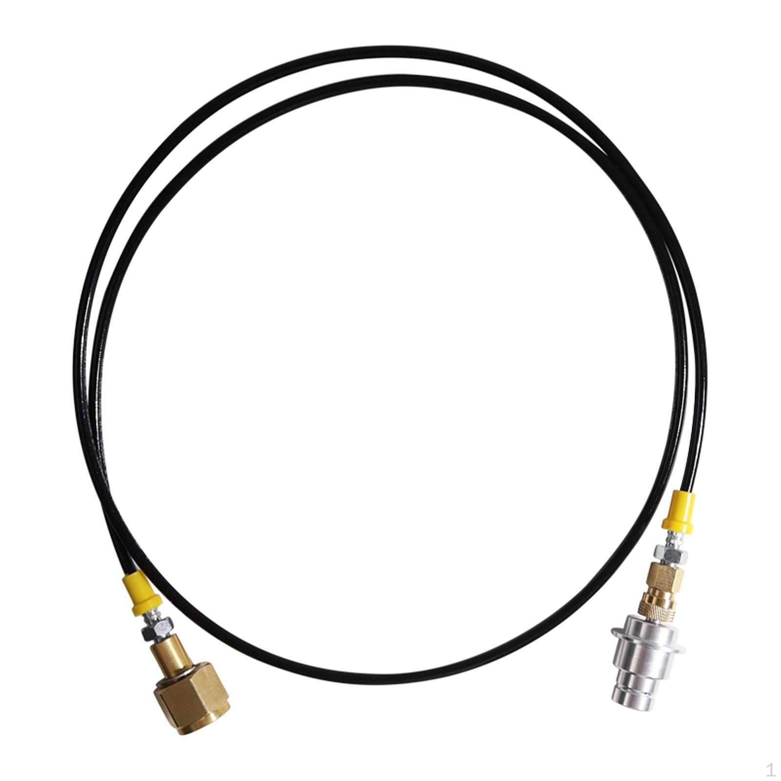 

1,5-циліндровий адаптер для заправки пляшки, з’єднувальний шланг, з’єднувальна тонка чорна трубка, CO2 Silver G5 8