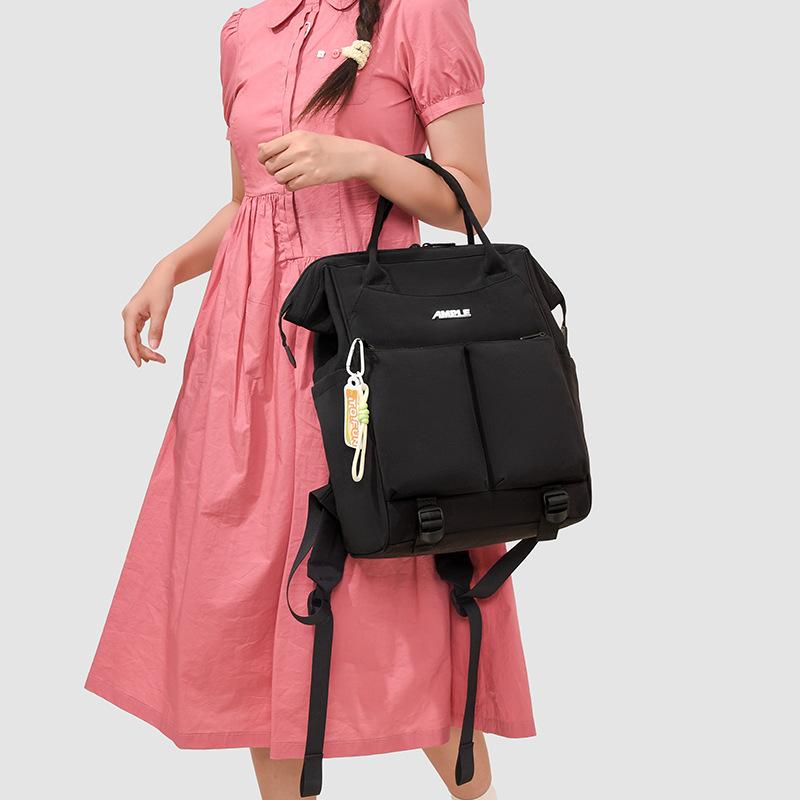 Schoolbag Outdoor Hiking Hiking Bag Women's Large Capacity Lightweight Contrast Color Backpack Men's Commuter Leisure Travel Bag Student School Bag