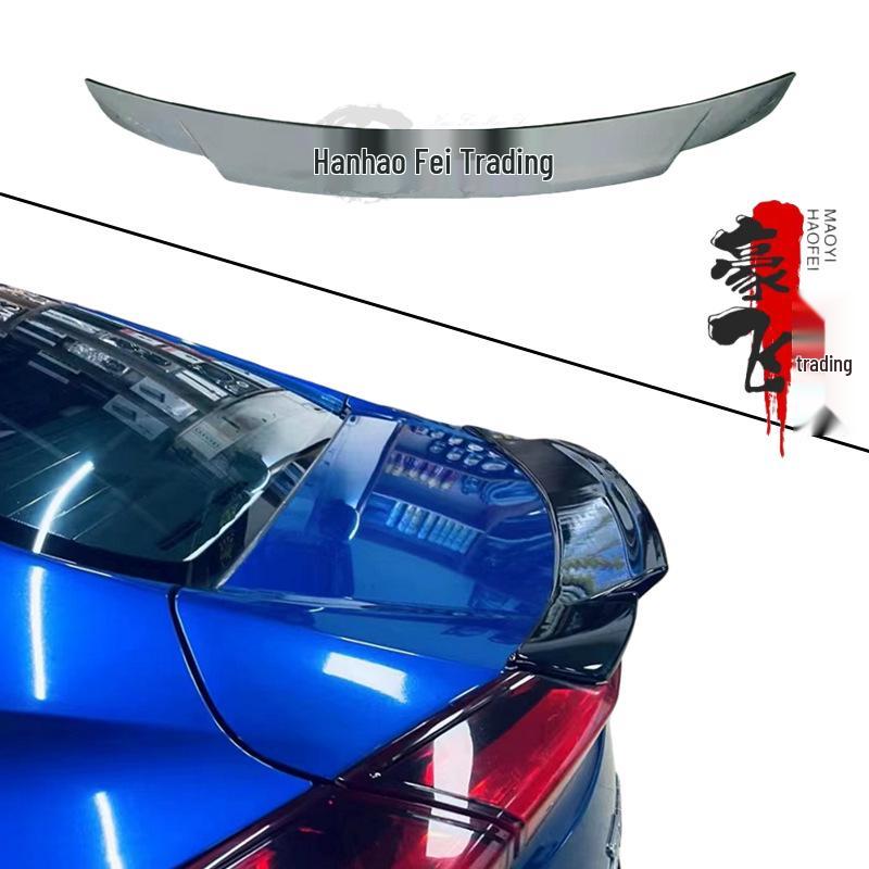 

Honda Civic 10th Gen Rear Spoiler 2016-2021, No-Drill Installation Unpainted Roof Spoiler