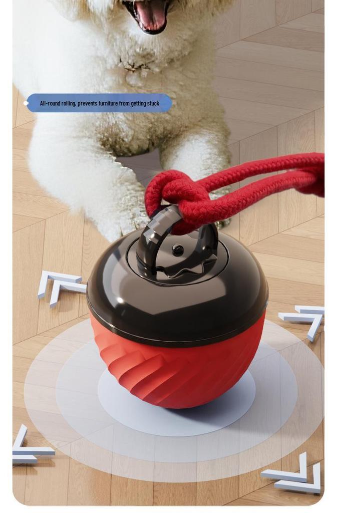 Pet Bounce Ball: Bite-resistant Electric Yo-yo Teaser for Dogs & Cats