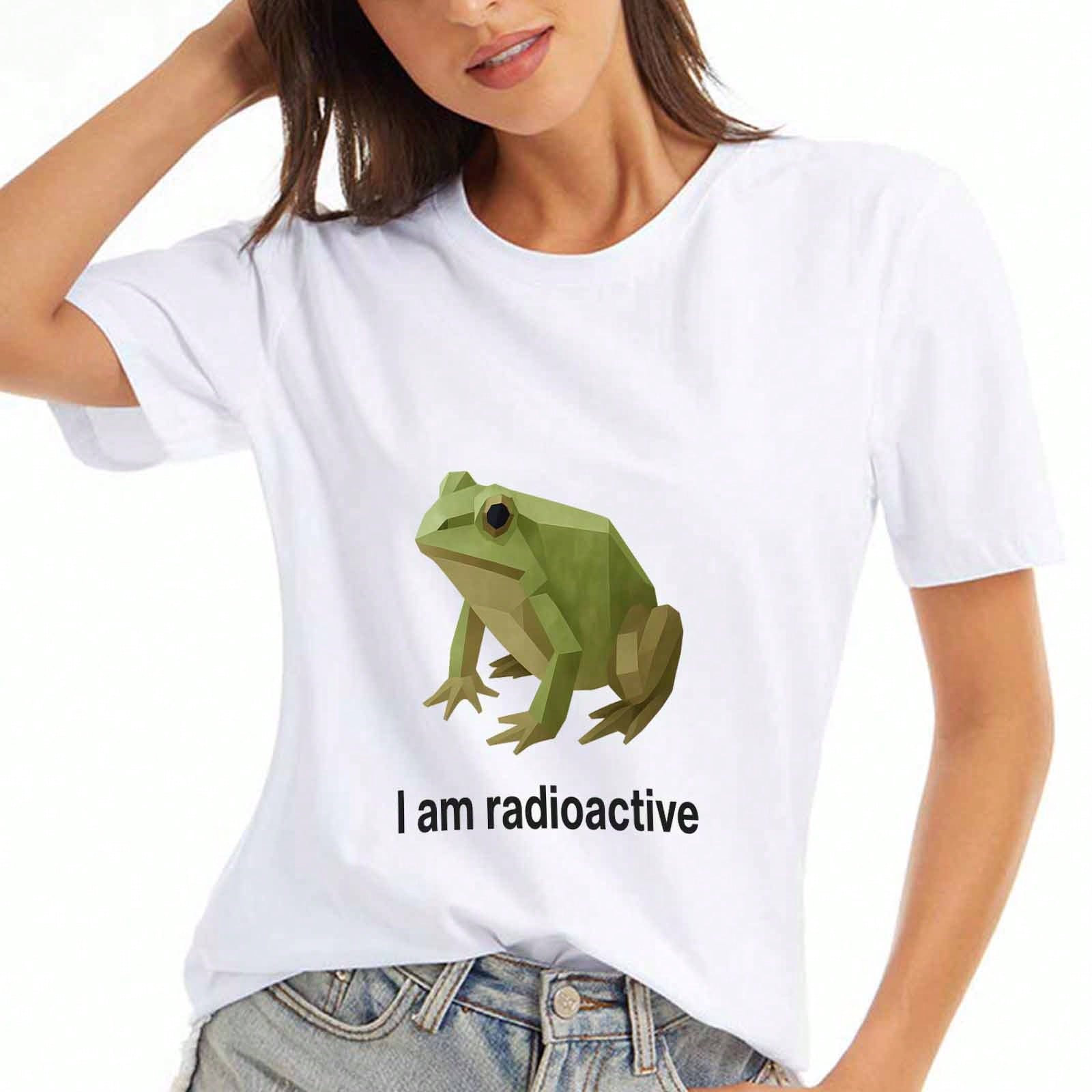 Radiation Poisoning Wounisex s Cotton T Shirt, Premium Cotton Print, Durable, Casual Fashion.I Have Radiation Poisoning Funny Graphic Tee, Cute Radiat S разноцветный