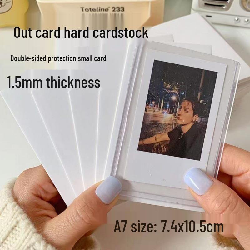 Opakowanie na gadżety z wizerunkiem idola: Biała Dwustronna Karta Podkładowa Kartonowa DIY