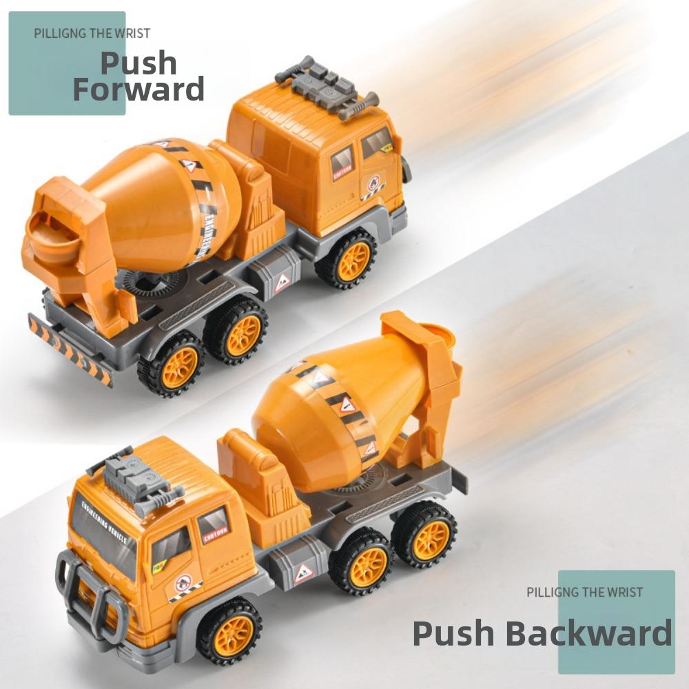 Plastic Kids Classic Simulation Car Yellow Excavator Model Tractor Toy  Children Gift