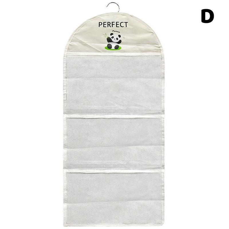 

Cute Dog Print Closet Organizer - Hanging Mesh Bag with Zipper Pockets for Socks & Bras