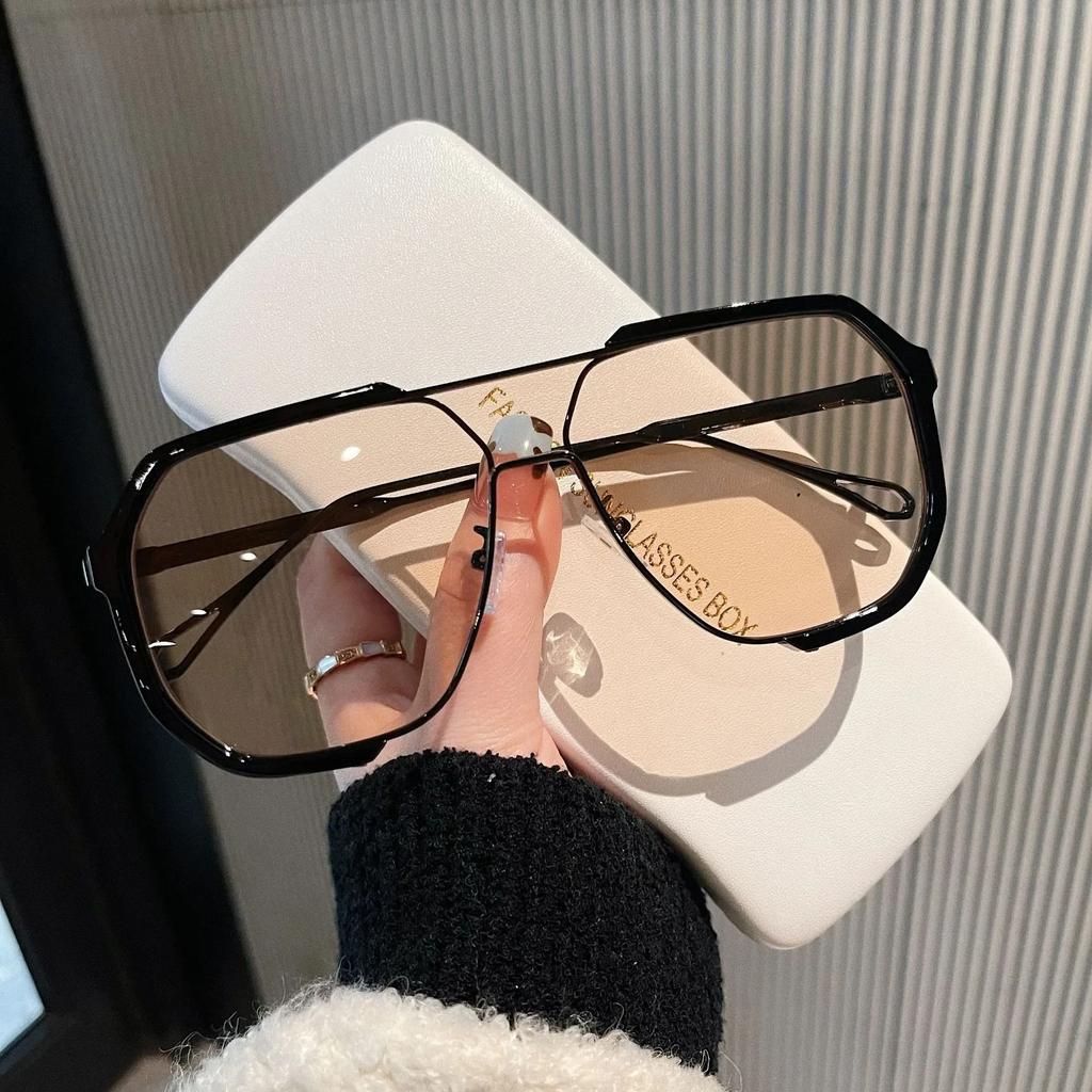 Oversized Sunglasses Women  New Unique One Piece Fashion Sunglasses For Men Uv400 Punk Glasses Trending Female Eyewear Uv400