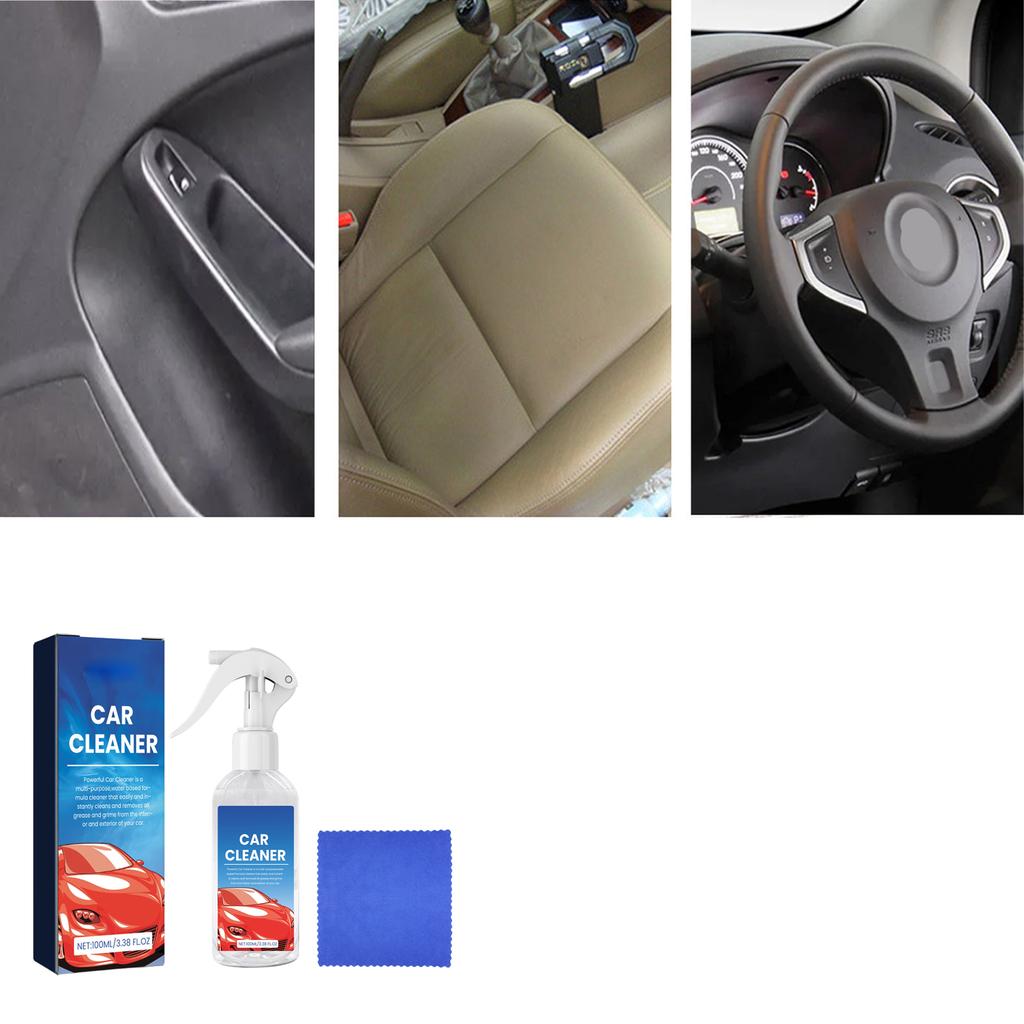 Homonth Car Cleaner Interior Cleaning Maintenance Multi-function Car Decontamination Cleaning Agent 100ML