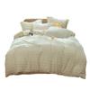 Winter Cut Milk Velvet 4-Piece Set Thickened Warm Coral Velvet Bedspread Quilt Cover Solid Flannel Bedding