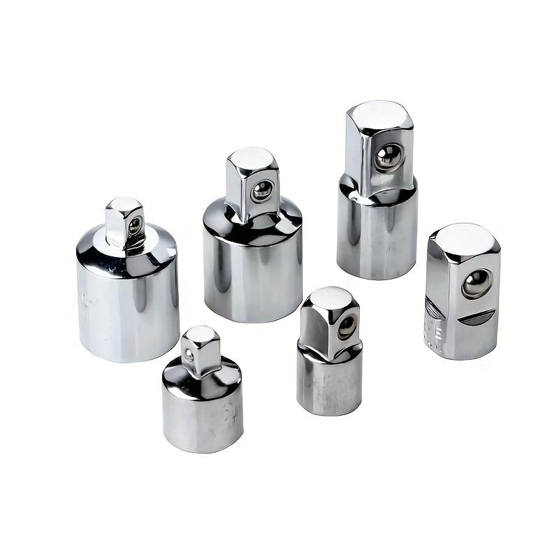 6 buc. cheie cu clichet mufa convertizor Adaptor cap manșon 1/2 "la 3/8" la 1/4 "oțel inoxidabil la 1/4" la 1/2 "la 3/8"